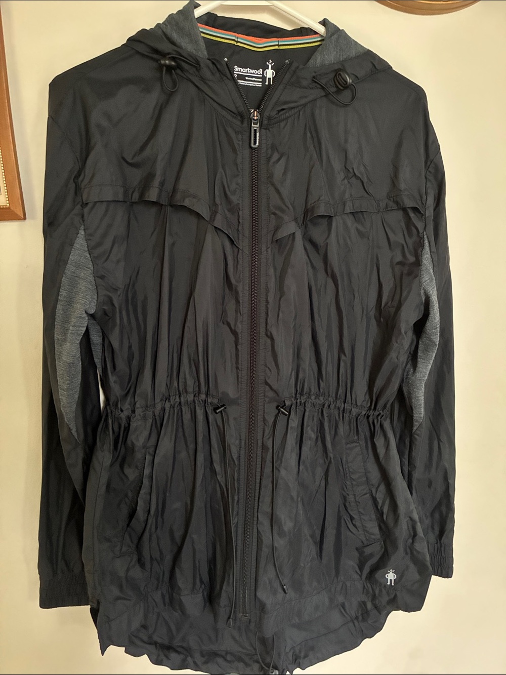 Smartwool Women's Black Hooded Windbreaker Jacket
